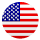 USA circle Flag